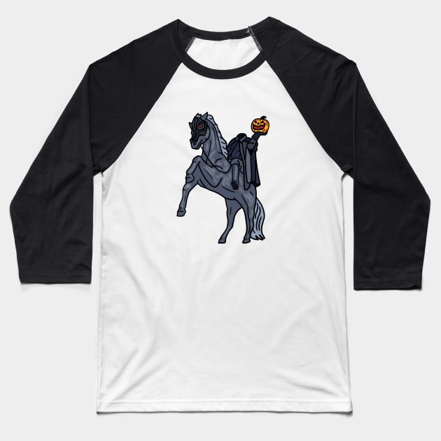 Headless Horseman Baseball T-Shirt by Nerdpins